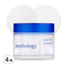 멘톨로지 슈퍼쿨 카밍패드, 1개입, 4개