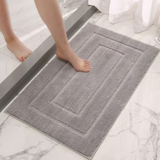 Wizdermit 超細纖維廚房浴室防滑墊, 灰色