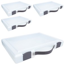 카파맥스 손잡이형 화일 케이스 45mm, 진회색, 4개