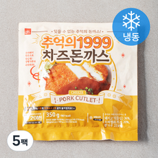 잇웨이브 추억의 1999 치즈돈까스 (냉동), 350g, 5개