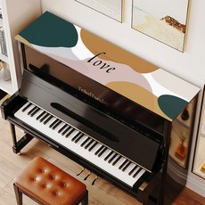 에어 조약 일러스트 피아노 상단 매트 40 x 180 cm, TYPE 03, 1개