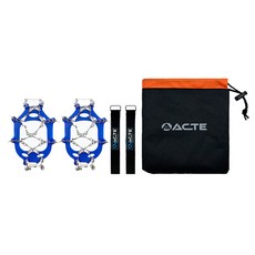 ECHT 13爪不鏽鋼鏈條冰爪, 藍色