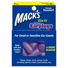 Macks 소프트폼 이어플러그 슬림핏, 1개, 5쌍