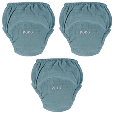 PUKU 藍色企鵝 雲感波浪學習褲, 夜藍, 3件