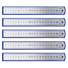 Market Plan 鋼尺 20cm, 5個, 混合顏色