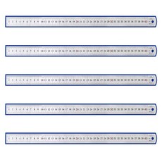 Market Plan 鋼尺 40cm, 5個, 混合顏色