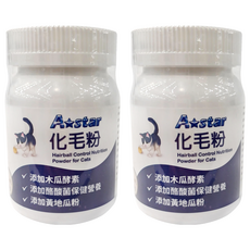 A star 貓用化毛粉, 添加木瓜酵素, 添加酪酸菌, 添加黃地瓜粉, 幫助化毛, 2罐