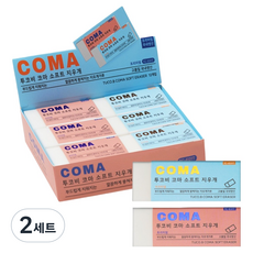 TUCO.B Koma 軟式橡皮擦 2款 x 6入組 TC-E01T, 白色, 2套