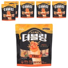 천하장사 더블링 뿌링치즈 파우치, 400g, 6개