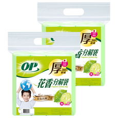 OP 花香分解袋 大(70 x 65cm) 檸檬, 45L, 2包
