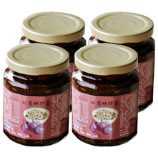 左邊口袋 紅蔥酥拌醬, 手工現炒, 無防腐劑, 新鮮食材, 240g, 4罐