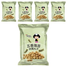 維力 張君雅小妹妹 休閒丸子 五香海苔, 80g, 5包