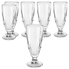 Ocean Glass 阿拉斯加直紋蘇打杯 355ml, 透明, 6個