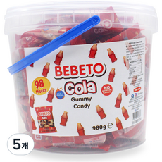 베베토 콜라향 젤리 98개입, 980g, 5개