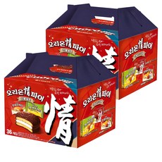 ORION 好麗友 精選巧克力派禮盒 1080g, 巧克力派 12包入+草莓奶油夾心派 12包入+蛋黃派 12包入, 2組