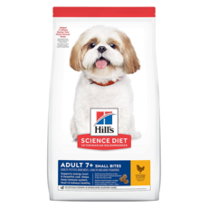 Hill's 希爾思 SCIENCE DIET 小顆粒 成犬乾飼料 7歲以上, 雞肉 + 大麥 + 糙米, 2kg, 1袋