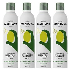 만토바 엑스트라버진 올리브오일 스프레이, 200ml, 4개