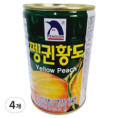 펭귄 황도, 400g, 4개