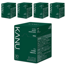 카누 미니 디카페인 아메리카노 스틱 원두커피믹스, 900mg, 30개입, 5개