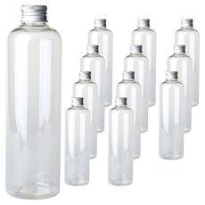 Glassdomae DT300 透明飲料容器 鋁製銀蓋, 300ml, 12個