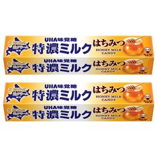 UHA 味覺糖 特濃牛奶條糖 蜂蜜味, 37g, 2條