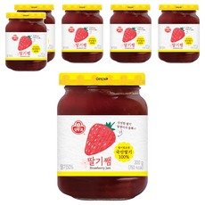 오뚜기 딸기쨈, 300g, 6개