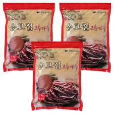 Onggojip料理用辣椒粉 大辣, 1kg, 3包