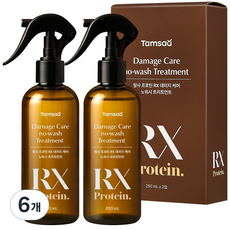 프로틴 RX 데미지 케어 노워시 헤어트리트먼트, 6개, 250ml