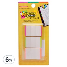 엠플래그 인덱스탭 12매 3색 MI-PGO-L, 36개입, 6개