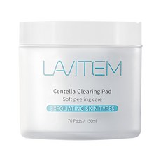 LAVITEM 積雪草清潔墊, 70片, 1罐