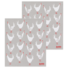 Now Designs 瑞典環保抹布 公雞, 29.8 x 25.4cm, 2條