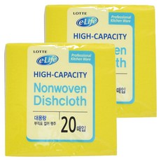 樂天生活無紡布抹布（大容量）, 2個