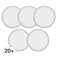동대문단추왕 고급 사출 빗살에폭 단추 15mm, 화이트Ni, 20개