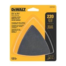 DEWALT 得偉 木材拋光用砂紙 220 Very Fine Hook & Loop, 12張