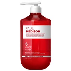 PAUL MEDISON Deep-Red大容量快速健髮洗髮精 白麝香, 1.077L, 1瓶