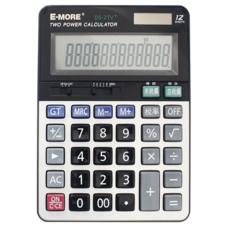 E-MORE 計算機 340g, 黑色 + 銀色, 1個