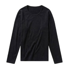 ONEDER 旺達棉品 女款極彈升溫圓領磨毛衣
