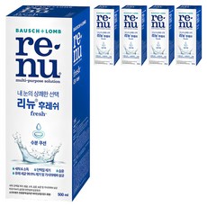 리뉴 후레쉬 렌즈 세정액, 500ml, 5개