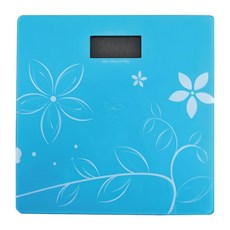 感恩使者 視障語音電子體重計 - 高強度鋼化玻璃 ABS LCD 28x28x2.5cm 最大秤重180公斤, ZHCN2109, 藍色, 1個