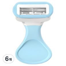 마켓링 여성용 다양한 면도기 스카이 블루, 6개, 1개입