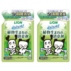 LION 獅王 Shushutto 空間除臭補充包 除臭除菌 植物性消臭除菌成分 薄荷香, 320ml, 2包