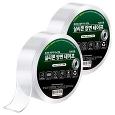 TUCO.B 超強力奈米萬能矽膠雙面膠帶 3cm x 5m x 1mm, 透明, 2個