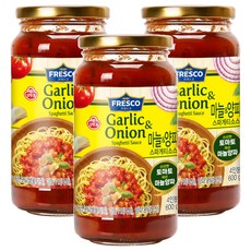 OTTOGI 不倒翁 FRESCO大蒜洋蔥義大利麵醬, 600g, 3個