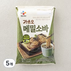 CJ제일제당 가쓰오 메밀소바, 570g, 5개