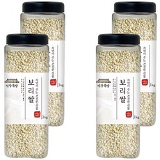 건강곡간 미국산 보리쌀, 1kg, 4개