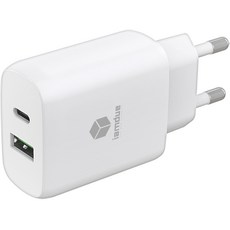 iamdue PD PPS C型 多功能雙埠超高速充電器 25W, 白色, 1個