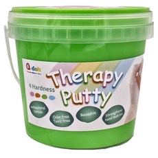 Q-doh有機矽膠黏土 - 無毒 可重複使用 強化手部肌肉, 綠色, 1kg, 1個