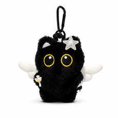다다랜드 깜냥 고양이 인형 키링, 12cm, 천사, 1개