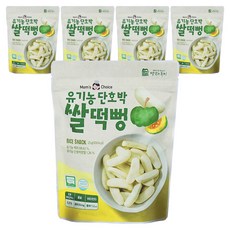 맛있는풍경 유아용 유기농 단호박 쌀떡뻥, 단호박맛, 25g, 5개
