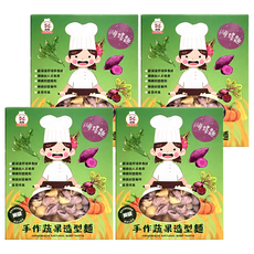 港媽私房手作 蔬果造型麵 海螺麵, 90g, 4盒